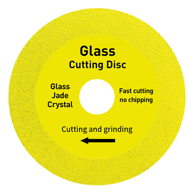 Προσαρμοσμένο προϊόν 4 ίντσας διαμαντιών πριονιών τέμνων δίσκος γυαλιού λεπίδων συνεχής